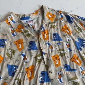 Vintage Disney store goofy button down men's size‎ XL